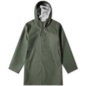Stutterheim Green Stockholm Raincoat. X-Small